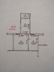 Продам 2-кімнатну квартиру (39 м2) в районі Нової Баварії.