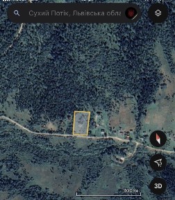 Продається земель. діл. з незавершеним житловим будинок в с. Сухий Потік