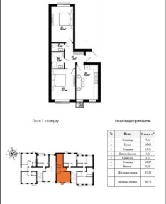 2-кімнатна квартира в ЖК 