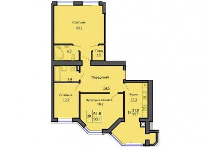 Продаж просторої 3-кімн. квартири в ЖК «Sofia Residence”
