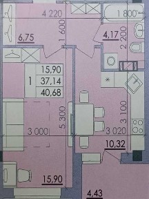 Простора 1-кімнатна квартира в ЖК «Пелюстковий»