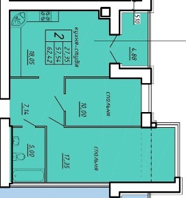 Продаж 2-к квартири в новобудові