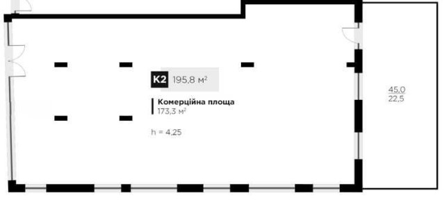 Оренда комерційного приміщення 195,8 м2 у LUX GALLERY на вул Пасічна