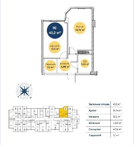 Просторная 1к 42 метров. Рассрочка 3 года без переплат!