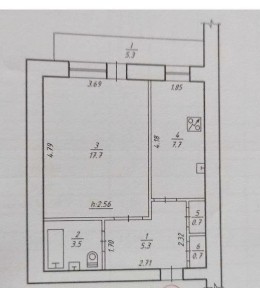 Здам 1к. квартиру біля ресторану Кристал укомплектовану