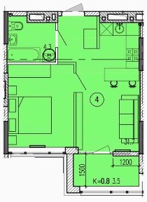 Продаж квартири в новобудові ЖК <a href='/newbuilding/6660/view/zk-zatisnii'>Затишний</a> 2 ж/м Перемога 4 набережна