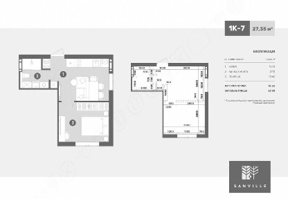 1-Кімнатна квартира 27.3 м² БЕЗ ріелтора 2хконтурний ГАЗОВИЙ котел