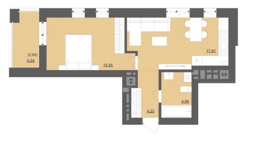Продаж (Єоселя) 1-кімнатної квартири 44 м2 Пустомити (9км. від Львова)