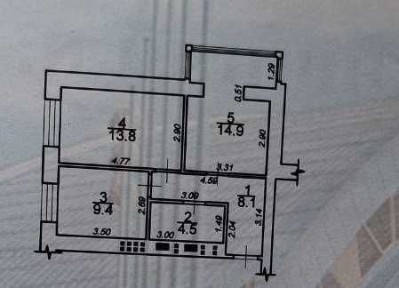 885$/м²! Продам 2-комнатную квартиру, новый дом, АГВ, газ, Грушевс