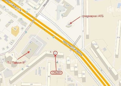 Оренда фасадного магазину пр. Гагаріна, 96892