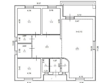 Одноповерховий просторий будинок в Ворзелі на 10 сотках з газом