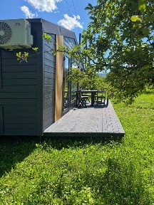 ДімТам, модульні, деревʼяні будинки для дачі та відпочинку 7*2,5м