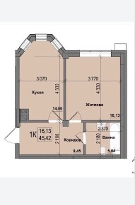 1-но кімн. новобудова, Віденський квартал