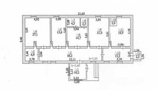 Нежитлова будівля, 169,6 м2, Коростишів, вул. Київська, 159
