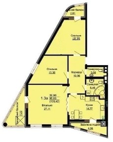 Продаж 3х кімн. Квартири в зданому будинку вул. Зелена