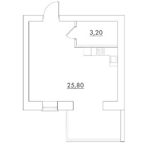 Смарт квартира 29 м2 в готовій новобудові комфорт класу ЖК Desna Park