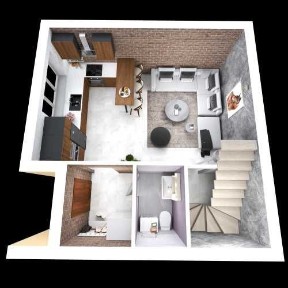 Двукімнатний таунхаус збудовано/43700дол/газ