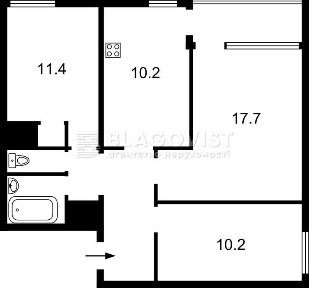 Продаж 3-к квартири Русанівська набережна, 22