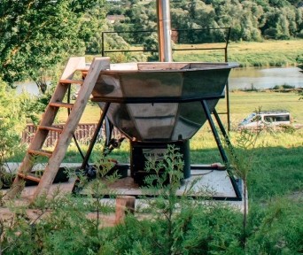 Оренда кімнат, альтанки, та чан - купіль на, Блакитному озеріʼʼ