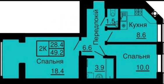 Продажа 2х. кім. квартири, вул. Миру 5, ЖК Софія нова