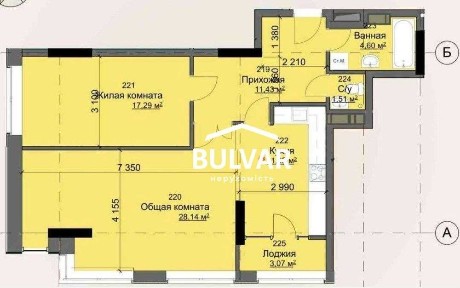 ЖК КРИСТАЛЛ ‼️2 к. кв - 86 м2, Гагарина, Молочная, Левада