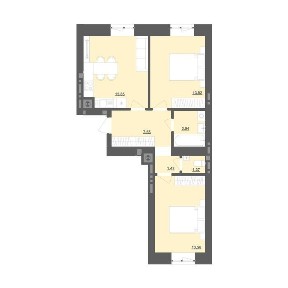 Продаж (Єоселя) 2-кімнатної квартири 55 м2 Пустомити (9км. від Львова)