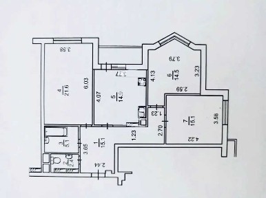 Оренда 3к квартири, 2 поверх, ТРЦ Район, Троєщина, вул. Радунська 2/18