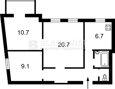 Продаж 2-к квартири 62м. кв. Ремонт Михайлівська Софійська площа Майдан