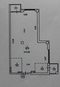 Продаж квартири з вільним плануванням 95.2 м² ЖК Hidden ПЕЧЕРСЬК.