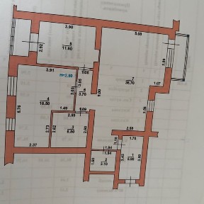 Трикімнатна квартира по вулиці Шовковична