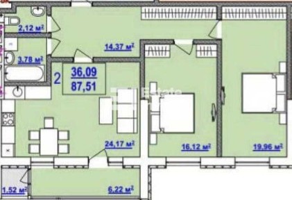 Продам 3 кімн. квартиру вул. Динамівська, 1, ЖК Будинок на Сумській