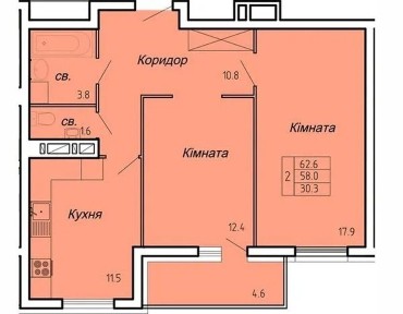 Продаж 2 кім квартири по вул. Нечая, Новий Світ