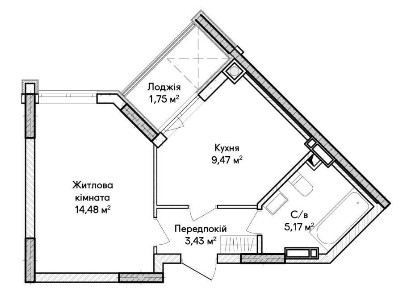 1к квартира Ірпінь ЖК Синергія Сіті. Оформлення 2%, поверх 2