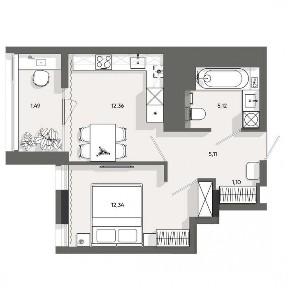 Продаж 1 кім. кв, 37.52м2, ЖК Five Address,бічна ЗеленоїБез комісії