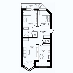 3 кімнатна квартира готова до ремонту в мальовничій Верховині, 94метри