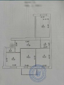 Готова до ремонту квартира з запущеними комунікаціями, газове опалення