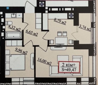 Продається найдоступніша 2 кім. ЖК Міленіум. Вигляд на Карпати