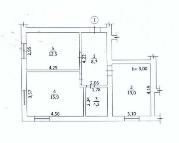 Продаю 2-кімнатну квартиру в Гнідині