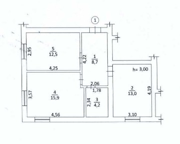 Продаю 2-кімнатну квартиру в Гнідині