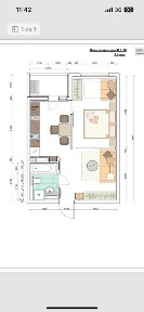 1 кімнатна квартира з РЕМОНТОМ ЖК на Озерной (Озерній)