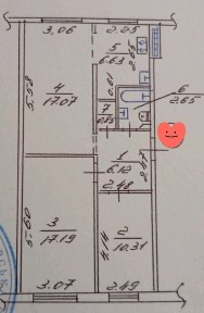 Продам 3 кімн. кв., центр, вул. Майора Борищака