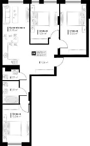 Продаж 3 кім квартири Perfect Life Винники 69.78 м2 від забудовника