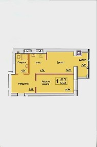 Продаж євродвушки 53 м² в Смарт Сіті 3 11/12ц