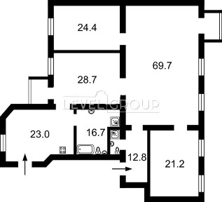 4 кім 200 м. кв. вул. Гетьмана Павла Скоропадського 13 Льва Толстого 13