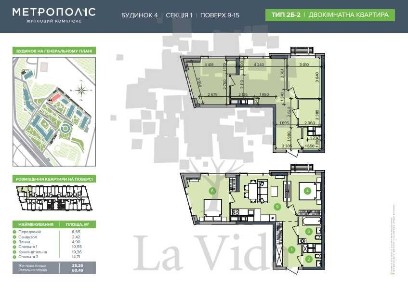 Двокімнатна квартира в ЖК Метрополіс еОселя + без %