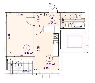1-к. в ЖК БАРВИ без комісії 46 м2