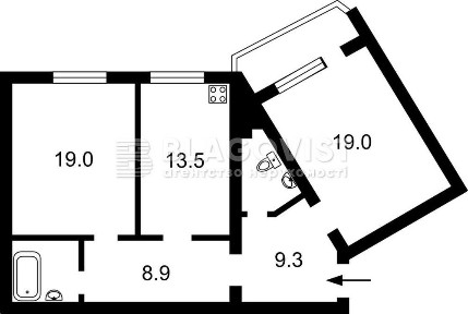 Продаж 2-х кімн Бажана Міколи 24/1, Позняки, Осокорки