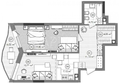 Creator City, Шевченківський, квартира без ремонту, 2 будинок