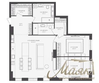 Продаж 2-кімнатної квартири 101 м² у новому ЖК BELLEVIE, Оболонь