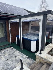 Котедж в Карпатах на 8 осіб. Сауна, джакузі. прокат лиж.